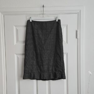 Ann Taylor Charcoal Pencil Skirt
